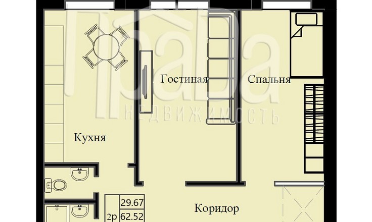 2-комн. на пр. Свободный